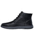 Ghete sport, barbati, SKECHERS GARLAN - DENO, 205235-BLK negru, piele ecologica